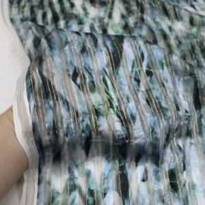 Tissu métallique en soie de haute qualité pour femmes, avec sensation de douceur, style élégant, pour chemise, <span class=keywords><strong>voile</strong></span>, bon marché, de conception populaire - Product Image 5