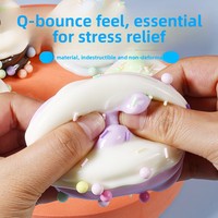 Jouet alimentaire de simulation viral Xiaohongshus en forme de soufflé au lait de soja - Jouet anti-stress mignon et moelleux à rebond lent (en caoutchouc)