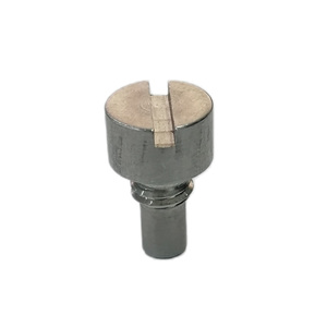 Goupille de centrage à tête fendue sur mesure avec section filetée, usinée avec précision par CNC, pour l'assemblage de machines - Product Image 5