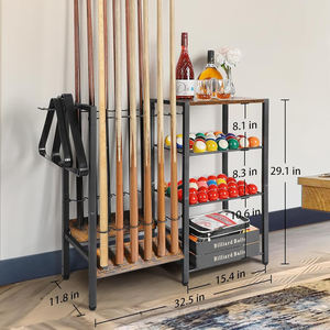 Dapat disesuaikan Modern biliar logam rak penyimpanan tongkat bilyar desain ramah lingkungan untuk menampilkan peralatan biliar - Product Image 4