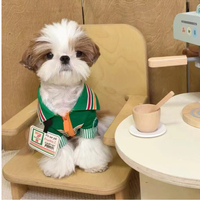 Costume de luxe personnalisé en coton 711 pour animaux de compagnie, tenue de caissier, vente en gros pour chiens et chats
