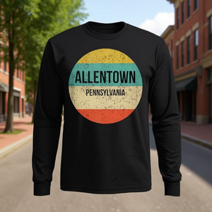 T-shirt a maniche lunghe Allentown Pennsylvania, design vintage, abbigliamento City Pride - Product Image 3