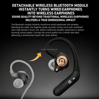 Écouteurs dynamiques haute fidélité KZ EDZ Type-C 3,5 mm, casque confortable et sécurisé, moniteur de studio musical avec sensibilité de 107 dB