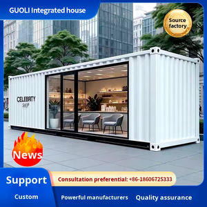 Casas Contêiner de Aço Modernas e da Moda, Lojas em Contêiner Habitáveis à Prova d'Água, Lojas Móveis de Chá com Leite e Café, Pontos Turísticos Personalizados - Product Image 3