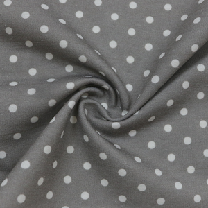 Tela de Punto con Puntos Grises para Confección de Vestidos de Mujer - Product Image 3