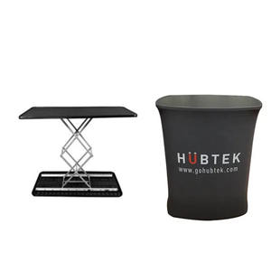 Mostrador Portátil de Aluminio, Mostrador Promocional Plegable, Expositor con Luz LED - Product Image 1