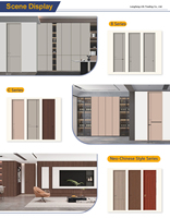 Porte intérieure insonorisée écologique de haute qualité sur mesure, design moderne, pour chambre à coucher, vente en gros