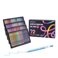 Stylos gel en plastique kraft écologiques 72 couleurs, biodégradables, papeterie durable, logo personnalisé, cadeau, branding vert, acrylique 1,0 mm