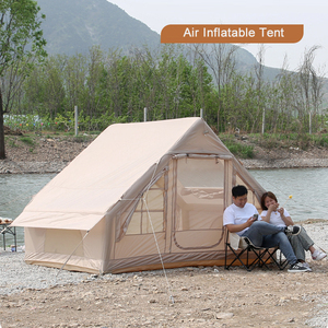 Tenda da Campeggio Gonfiabile a Montaggio Rapido Senza Pali Metallici per 6-3/4 Persone, Tenda Glamping Antivento con Colonne d'Aria Rinforzate - Product Image 2