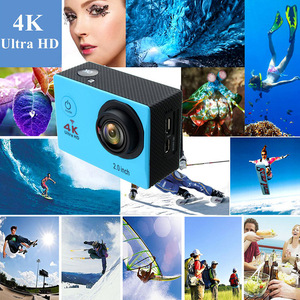 Caméra d'action 4K Ultra HD étanche jusqu'à 30m avec Wi-Fi, fixation pour casque, mini caméra sport pour enregistrement de plongée - Product Image 2