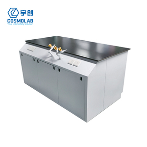Banc <span class=keywords><strong>de</strong></span> travail en acier moderne à montage au sol pour les techniciens <span class=keywords><strong>de</strong></span> <span class=keywords><strong>laboratoire</strong></span> <span class=keywords><strong>de</strong></span> <span class=keywords><strong>chimie</strong></span>, résistant aux acides et aux alcalis, meubles CE/ISO - Product Image 6