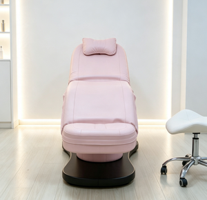 Table de soin électrique rose réglable en similicuir PU pour salon de beauté et massage - Product Image 5