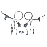 Frein à disque hydraulique à 4 pistons RisunMotor RM800HD pour vélo électrique Bafang avec coupure de courant, câble étanche, ensemble avant/arrière, rotor 160 mm