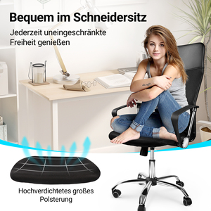 Silla de Oficina Ergonómica Moderna con Elevación, Diseño Transpirable con Movimiento Oscilante de 360 Grados, Altura Ajustable para Oficina en Casa - Product Image 6