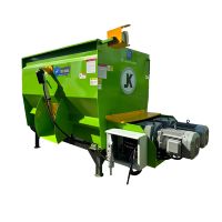 Machine de préparation de ration mixte totale antirouille sans entretien porte d'ascenseur contrôlée par PLC sans intervention humaine mélangeur d'alimentation