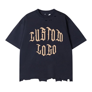 เสื้อครอปสำหรับผู้ชายเสื้อยืดโอเวอร์ไซส์ลายกราฟิกน้ำหนักมากล้างได้แบบ240 GSM - Product Image 1