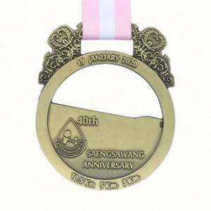 Medalla Deportiva de Metal 3D Personalizada de Fábrica para Maratón y Carreras - Product Image 4