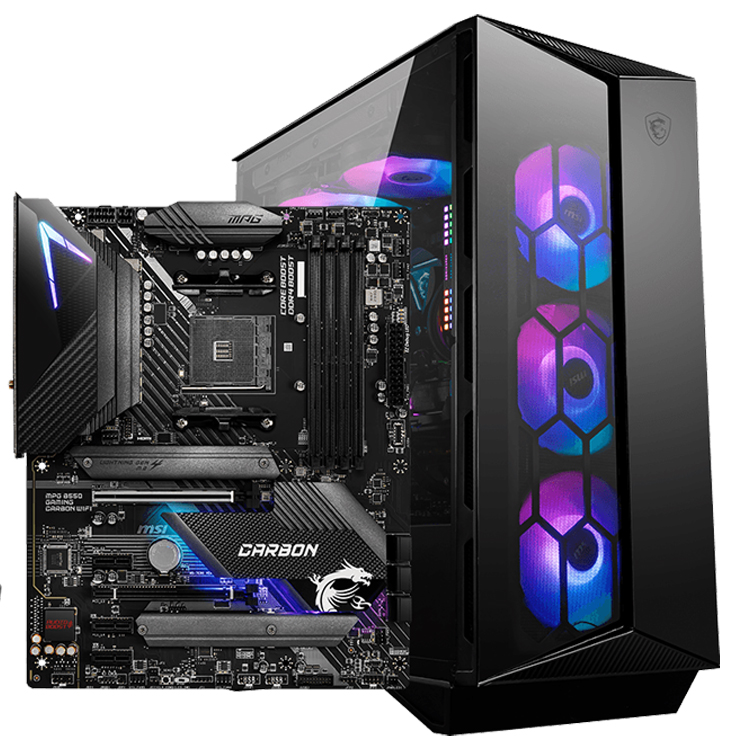 MSI B550 GAMING CARBON WIFI + CPUセット MSI MPG B550 GAMING CARBON WIFI - Support AMD Ryzen 3000