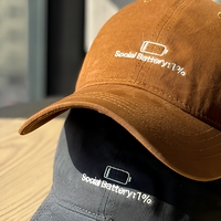 Casquette de baseball en coton brodée vintage structurée à large bord pour femme, vente en gros