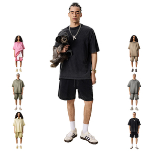 T-shirt de luxe surdimensionné en coton épais 100 % personnalisé, style hip-hop délavé, pour hommes – Vente en gros - Product Image 2