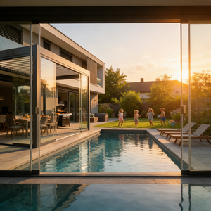 Gazebo Moderno para Exterior com Estrutura de Alumínio e Vidro Temperado, Pergolado Personalizável - Product Image 2