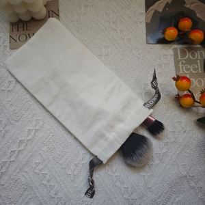 Wholesale Cotton <b>Drawstring</b> <b>Bags</b> Size 10*20 cm Packaging Pouch Storage Custom Logo Printed Cotton <b>Makeup</b> <b>Bag</b> Dust <b>Bag</b> - Product Image 4