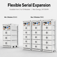 Batterie LiFePO4 intégrée HV ESS 314Ah 51.2V pour stockage d'énergie solaire, empilable, avec CAN séparé, de qualité industrielle, pour rack domestique BESS moderne