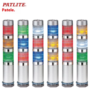 Torre de Luz LED PATLITE MES-302 con Control de E/S Industrial, Funcionamiento Continuo, Indicación de Señal Acústico-Óptica Multicapa para Interiores - Product Image 4