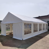 Offre Spéciale – Meilleur Prix – Grande Tente Chapiteau Blanche d'Extérieur 4x6m, 5x12m, 6x12m pour Événements, Fêtes et Mariages