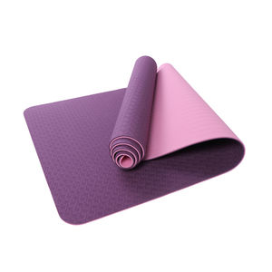 U-HOME 2025 positions de tapis de yoga recyclées vertes étanches double couleur 6mm à faible teneur en carbone, mat personnalisé - Product Image 3