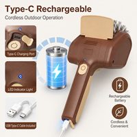 Brosse de nettoyage électrique pour barbecue TikTok Viral 700 tr/min, élimination automatique de la graisse, portable, sans fil, rechargeable, pour le camping