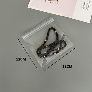 Emballage en plastique recyclable transparent givré pour réception de bijoux en PVC personnalisé emballage en gros sac pochette avec fermeture éclair - Product Image 5