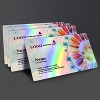 Hologramme personnalisé Arc-En-Ciel Feuille Feuilles DE PVC pour Cartes de Visite En Plastique