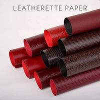 Vente en gros de papier en cuir grain texture crocodile papier gaufré pour emballage cadeau