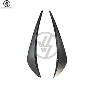 Canards avant style R en fibre de carbone sèche, kit carrosserie en fibre de carbone mate, canards de pare-chocs avant pour McLaren 720S - Product Image 2
