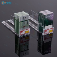 Système de poussoir à glissière à ressort à alimentation automatique, plateau à rouleaux, système de poussoir d'affichage en plastique, métal, acier