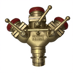 Raccord <span class=keywords><strong>de</strong></span> Diversion Incendie <span class=keywords><strong>3</strong></span> <span class=keywords><strong>Voies</strong></span> en Laiton Pur, Direct Usine, Entrée 80 Sortie 65, Raccord en Y pour Tuyau d'Incendie 80*65, pour la Lutte Contre l'Incendie - Product Image 1