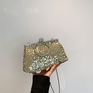 Wholesale New <strong>Handbags</strong> 2024 Light Lady Fashion <strong>Sequined</strong> Bags Lady Design Purses for Young Woman - Product Image 3