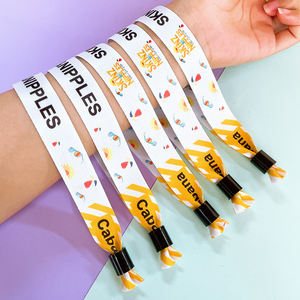 Evento Textil Festival <span class=keywords><strong>Pulseras</strong></span> Impresión de transferencia de calor <span class=keywords><strong>Pulseras</strong></span> de poliéster Tela Muñequeras <span class=keywords><strong>totwoo</strong></span> Pareja Pulsera - Product Image 5