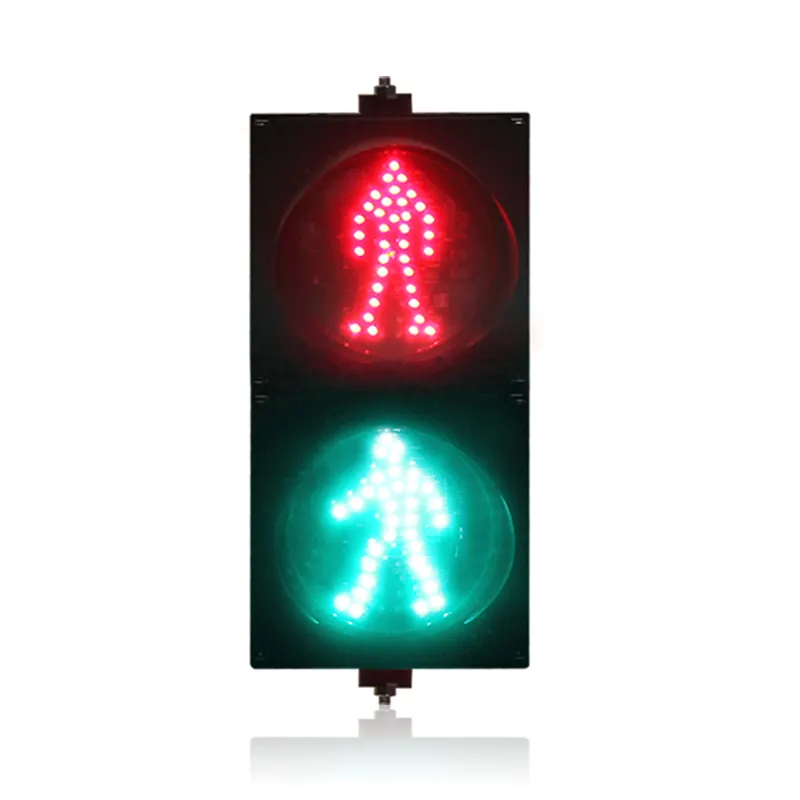 200mm Red Green Dynamic Pedestrian Warning LIghts Mini Traffic Lights On Sale