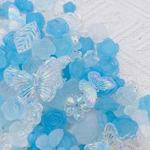 بيع بالجملة في شكل غرام/كيس جديد بلوري ورد DIY كريم غراء مصنوع يدويًا أشكال مختلطة من الخرز الأكريليك السائب - Product Image 1