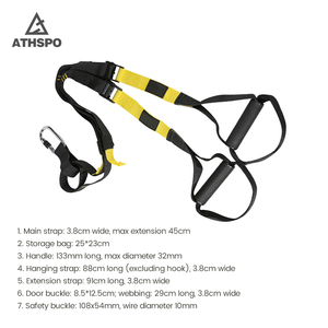 Cinturón de Entrenamiento de Suspensión para Equipos Domésticos, Bandas de Resistencia PRO Fitness, Mango de TPR, Cuerda de Entrenamiento Colgante - Product Image 3