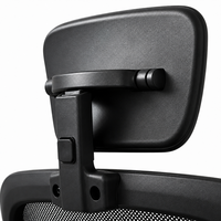 Chaise de bureau ergonomique à dossier haut en maille ALINUNU, directement de l'usine, avec accoudoirs rabattables