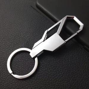 Porte-clés en alliage de zinc de luxe, logo personnalisé gravé au laser, cadeau promotionnel pour homme - Product Image 6