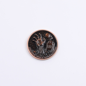 Moneda de cobre puro de 1 onza .999, diseño de <span class=keywords><strong>zombie</strong></span> en relieve 3D, estilo horror, moneda redonda para regalo de Halloween - Product Image 5