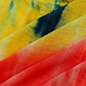 Personnalisé En Gros Absorbant L'humidité Doux 95% Rayonne 5% Spandex Tie Dyed <span class=keywords><strong>Imprimé</strong></span> Rayonne Stretch <span class=keywords><strong>Jersey</strong></span> Femmes Robe <span class=keywords><strong>Tissu</strong></span> - Product Image 3