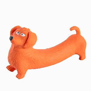 ของเล่นบีบรูปสุนัขไส้กรอกคุณภาพสูงจากโรงงานดั้งเดิม สีส้ม สำหรับผู้ใหญ่ ช่วยคลายเครียด - Product Image 1
