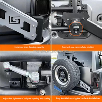 Support de roue de secours robuste monté sur le hayon, pour tout-terrain, support de roue arrière robuste pour accessoires Haval H9 2025