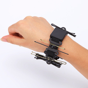 Wanmei Magnetic Bracelet Hair <b>Clip</b> Storage Wristband For Makeup Artists Convenient Plastic <b>Tool</b> With U Shaped <b>Clips</b> - Product Image 2
