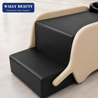 Fauteuil de lavage pour enfants Wally Beauty avec design spa, en cuir PVC, station de lavage commerciale moderne pour enfants